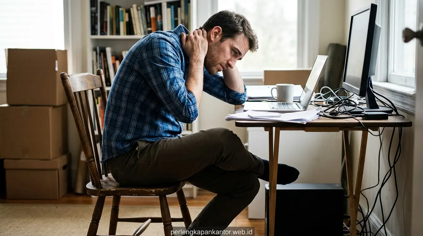 Solusi kursi ergonomis kerja kantor untuk mencegah sakit leher dan pinggang
