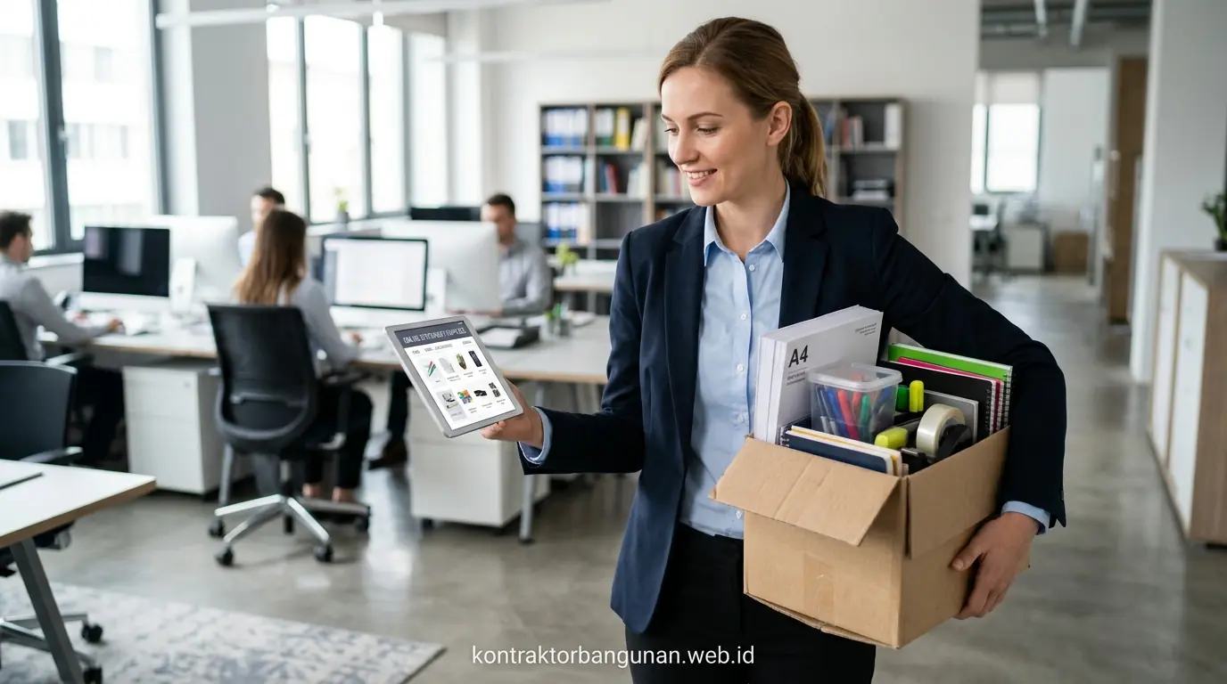Jasa interior kantor Tangerang untuk desain ruang kerja minimalis modern dan partisi modular