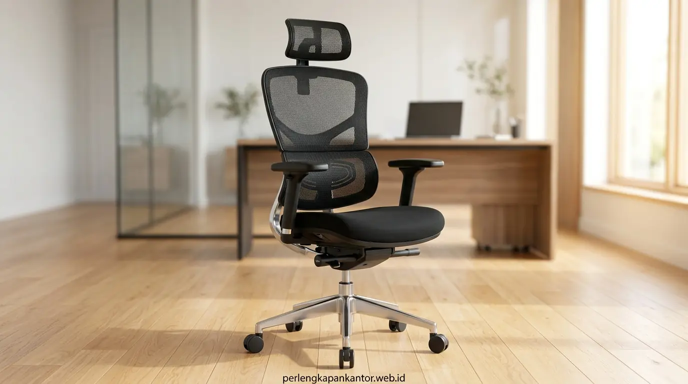Detail rangka hidrolik dan mekanisme lumbar support kursi kantor murah di bawah 1 juta