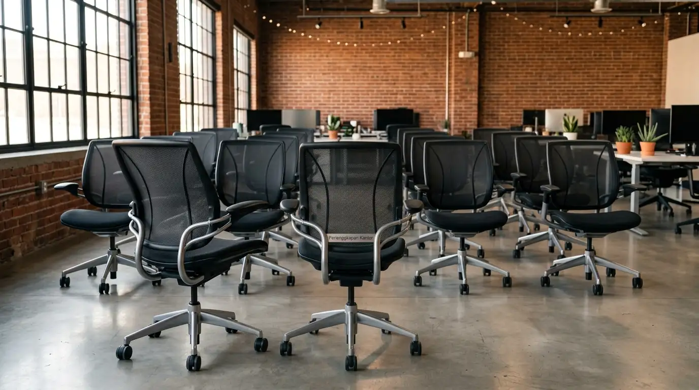 Penawaran kursi staff kantor jaring grosir berdesain minimalis ergonomis untuk ruang kerja startup