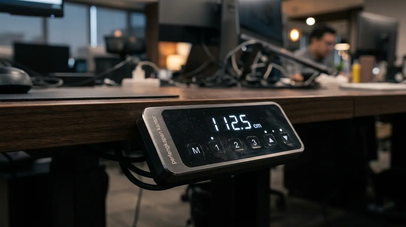 Perbandingan standing desk elektrik vs manual pada ruang kerja korporat modern